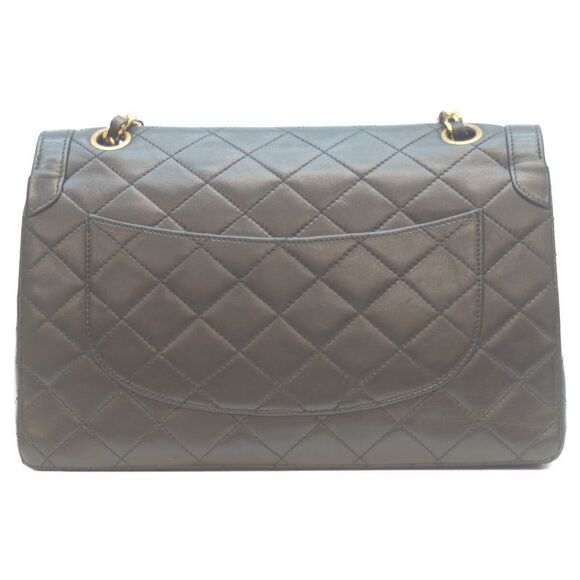 Chanel No 2 Black Paris Limited Edition Lamb W Flap Matrasse 26 Chain Shoulder - Picture 3 of 12